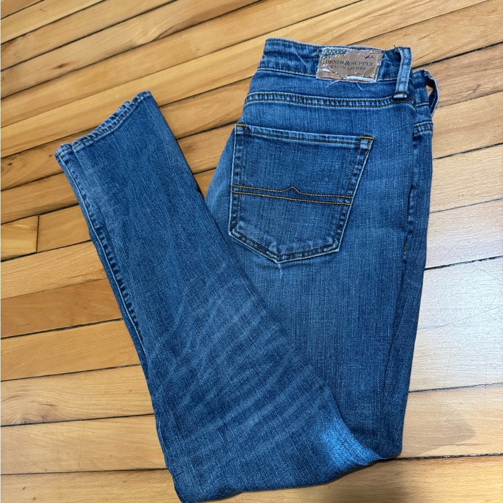Ralph Lauren Denim & Supply Blue Denim Skinny Jeans